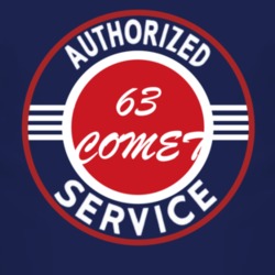 Authorized Service 1963 MERCURY COMET Dark T Shirt