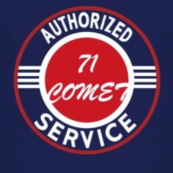 Authorized Service 1971 MERCURY COMET Dark T Shirt