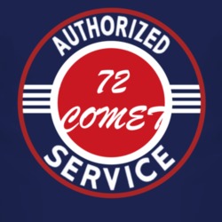 Authorized Service 1972 MERCURY COMET Dark T Shirt