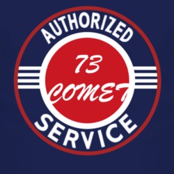 Authorized Service 1973 MERCURY COMET Dark T Shirt
