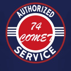 Authorized Service 1974 MERCURY COMET Dark T Shirt
