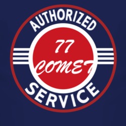 Authorized Service 1977 MERCURY COMET Dark T Shirt