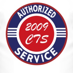 Authorized Service 2009 Cadillac CTS T Shirt