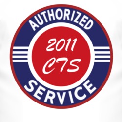 Authorized Service 2011 Cadillac CTS T Shirt
