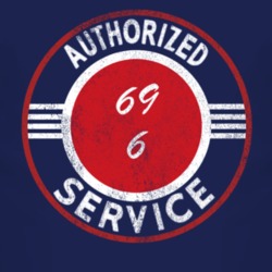 Authorized Service 1969 CJ 6 Distressed Look Dark T Shirt