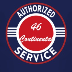 Authorized Service 1946 Lincoln Continental Dark T Shirt