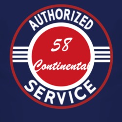 Authorized Service 1958 Lincoln Continental Dark T Shirt