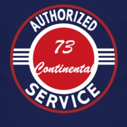 Authorized Service 1973 Lincoln Continental Dark T Shirt