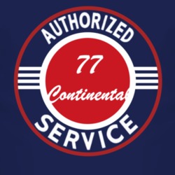 Authorized Service 1977 Lincoln Continental Dark T Shirt