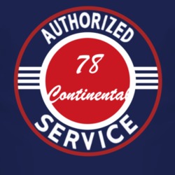 Authorized Service 1978 Lincoln Continental Dark T Shirt