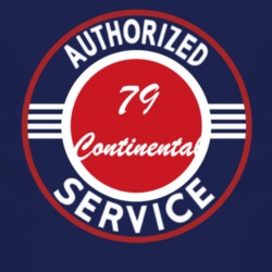 Authorized Service 1979 Lincoln Continental Dark T Shirt