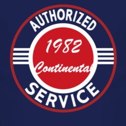 Authorized Service 1982 Lincoln Continental Dark T Shirt