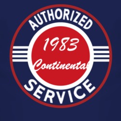 Authorized Service 1983 Lincoln Continental Dark T Shirt