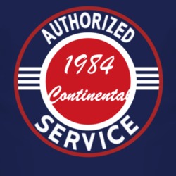 Authorized Service 1984 Lincoln Continental Dark T Shirt