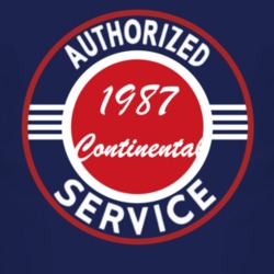 Authorized Service 1987 Lincoln Continental Dark T Shirt