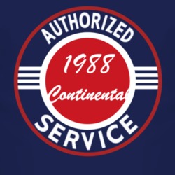 Authorized Service 1988 Lincoln Continental Dark T Shirt