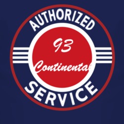 Authorized Service 1993 Lincoln Continental Dark T Shirt