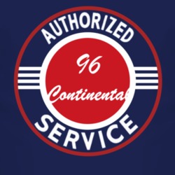 Authorized Service 1996 Lincoln Continental Dark T Shirt