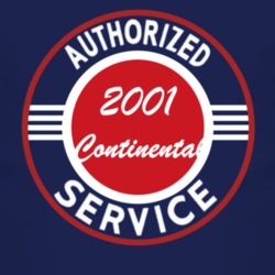 Authorized Service 2001 Lincoln Continental Dark T Shirt