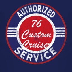 Authorized Service 1976 Oldsmobile Custom Cruiser Distressed Look Dark