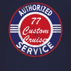 Authorized Service 1977 Oldsmobile Custom Cruiser Distressed Look Dark