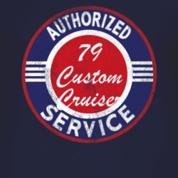 Authorized Service 1979 Oldsmobile Custom Cruiser Distressed Look Dark