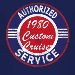 Authorized Service 1980 Oldsmobile Custom Cruiser Distressed Look Dark