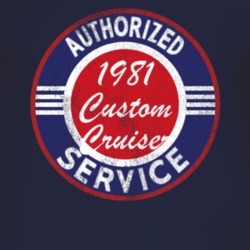 Authorized Service 1981 Oldsmobile Custom Cruiser Distressed Look Dark