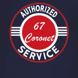 Authorized Service 1967 Dodge Coronet Dark T Shirt