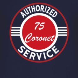 Authorized Service 1975 Dodge Coronet Dark T Shirt