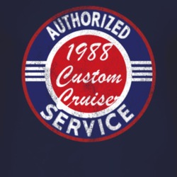 Authorized Service 1988 Oldsmobile Custom Cruiser Distressed Look Dark