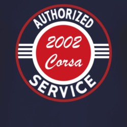 Authorized Service 2002 Chevy Corsa Dark T Shirt