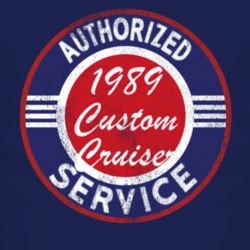 Authorized Service 1989 Oldsmobile Custom Cruiser Distressed Look Dark