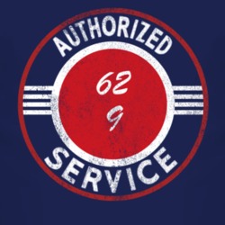 Authorized Service 1962 FJ 9 Distressed Look Dark T Shirt