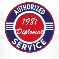 Authorized Service 1981 Dodge Diplomat T Shirt