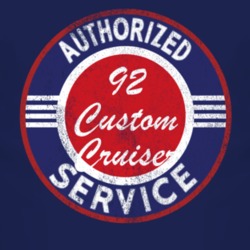 Authorized Service 1992 Oldsmobile Custom Cruiser Distressed Look Dark