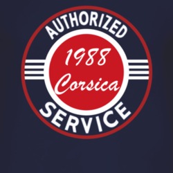 Authorized Service 1988 Chevy Corsica Dark T Shirt