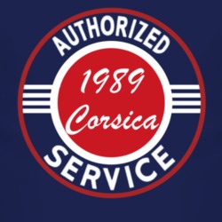 Authorized Service 1989 Chevy Corsica Dark T Shirt