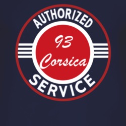 Authorized Service 1993 Chevy Corsica Dark T Shirt