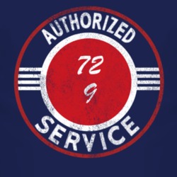 Authorized Service 1972 FJ 9 Distressed Look Dark T Shirt