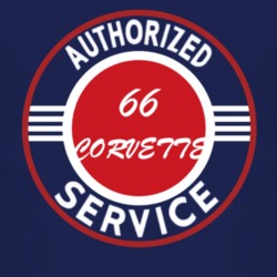 Authorized Service 1966 CHEVROLET CORVETTE Dark T Shirt