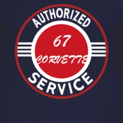 Authorized Service 1967 CHEVROLET CORVETTE Dark T Shirt