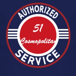 Authorized Service 1951 Lincoln Cosmopolitan Dark T Shirt