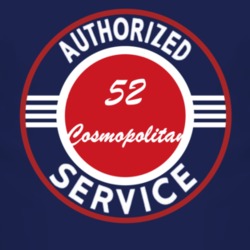 Authorized Service 1952 Lincoln Cosmopolitan Dark T Shirt