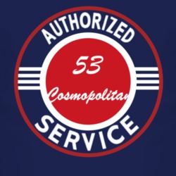 Authorized Service 1953 Lincoln Cosmopolitan Dark T Shirt