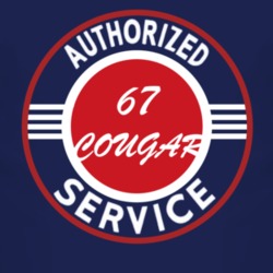 Authorized Service 1967 MERCURY COUGAR Dark T Shirt