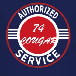 Authorized Service 1974 MERCURY COUGAR Dark T Shirt