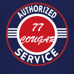 Authorized Service 1977 MERCURY COUGAR Dark T Shirt