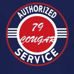 Authorized Service 1979 MERCURY COUGAR Dark T Shirt