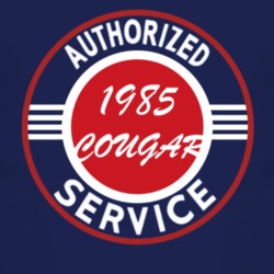 Authorized Service 1985 MERCURY COUGAR Dark T Shirt